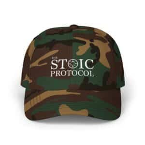 Stoic Protocol logo Dad Cap | Camo Baseball Hat