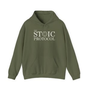 The Stoic Protocol Hoodie | Philosophy Emblem Pullover